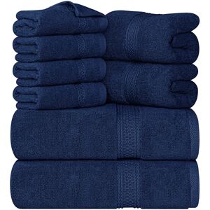 Ebern Designs Everarda 8 Piece Bath Towels Multi-Size Set blue 69.0 W cm