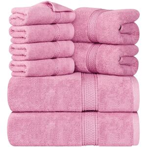 Ebern Designs Everarda 8 Piece Bath Towels Multi-Size Set pink 69.0 W cm