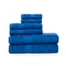 Ample Decor Towel Set of 6 100% Cotton 600 GSM blue 30.0 W cm