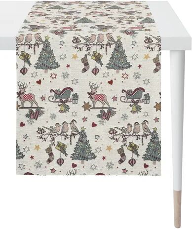 Apelt Winterwelt Table Runner Apelt Colour: Nature/Red