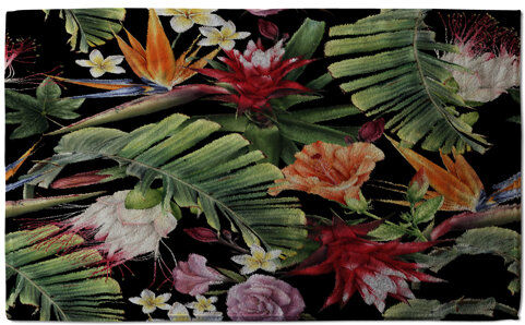 Bay Isle Home Tropical Flowers and Plant Leaves Kitchen Towel Bay Isle Home  - Size: Small Bay Isle Home Tropical Flowers and Plant Leaves Kitchen Towel Bay Isle Home  - Size: Small