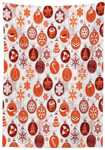 The Seasonal Aisle Orrin Vintage Tablecloth The Seasonal Aisle Size: 140cm W x 200cm L  - Size: Large The Seasonal Aisle Orrin Vintage Tablecloth The Seasonal Aisle Size: 140cm W x 200cm L  - Size: Large
