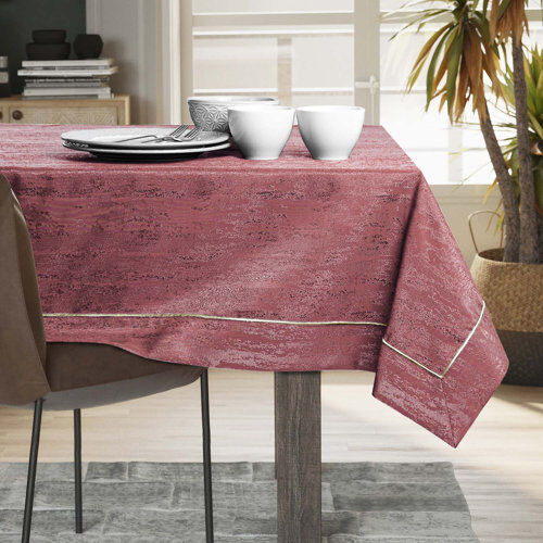 17 Stories Amelia-Brooke Tablecloth 17 Stories Colour: Old Pink, Size: 110cm W x 180cm L  - Size: Large 17 Stories Amelia-Brooke Tablecloth 17 Stories Colour: Old Pink, Size: 110cm W x 180cm L  - Size: Large