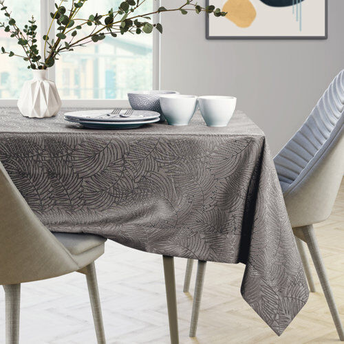 Ebern Designs Laplace Tablecloth Ebern Designs Colour: Cocoa, Size: 110cm W x 240cm L  - Size: Large Ebern Designs Laplace Tablecloth Ebern Designs Colour: Cocoa, Size: 110cm W x 240cm L  - Size: Large