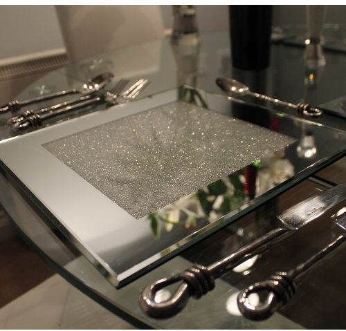 Canora Grey Soraya Placemat Canora Grey Colour: Silver  - Size: 123cm H X 127cm W X 63cm D Canora Grey Soraya Placemat Canora Grey Colour: Silver  - Size: 123cm H X 127cm W X 63cm D