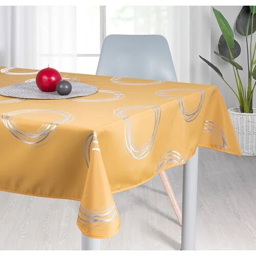 Latitude Run Tatig Tablecloth Latitude Run Colour: Yellow, Size: 150cm W x 300cm L  - Size: Large