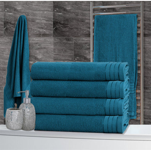 Symple Stuff Boston Bath Towel Symple Stuff Colour: Teal  - Size: 155cm H X 170cm W X 120cm D Symple Stuff Boston Bath Towel Symple Stuff Colour: Teal  - Size: 155cm H X 170cm W X 120cm D