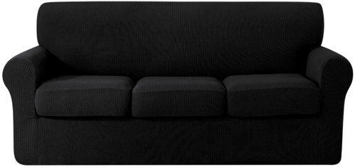 Rosalind Wheeler Textured Grid Soft Stretchy Separate Box Cushion Sofa Slipcover Rosalind Wheeler 210cm H x 300cm W x 0.02cm D Rosalind Wheeler Textured Grid Soft Stretchy Separate Box Cushion Sofa Slipcover Rosalind Wheeler 210cm H x 300cm W x 0.02cm D