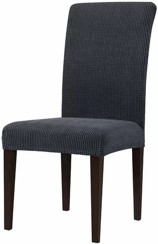 Marlow Home Co. Ultra Soft Stretchy Box Cushion Dining Chair Slipcover Marlow Home Co. Upholstery Colour: Grey Marlow Home Co. Ultra Soft Stretchy Box Cushion Dining Chair Slipcover Marlow Home Co. Upholstery Colour: Grey