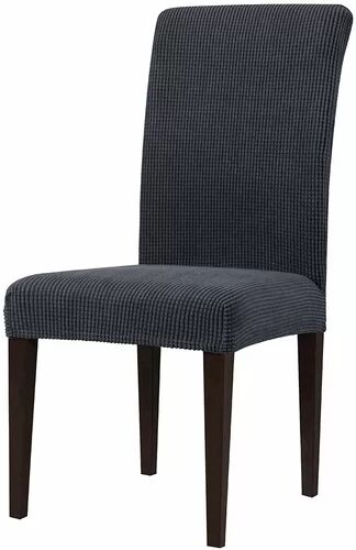 Marlow Home Co. Ultra Soft Stretchy Box Cushion Dining Chair Slipcover Marlow Home Co. Upholstery Colour: Grey