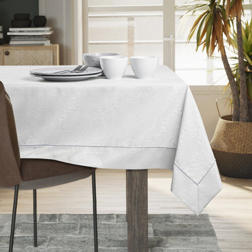 Ebern Designs Laplace Tablecloth Ebern Designs Colour: White, Size: 140 cm W x 340 cm L  - Size: Large Ebern Designs Laplace Tablecloth Ebern Designs Colour: White, Size: 140 cm W x 340 cm L  - Size: Large