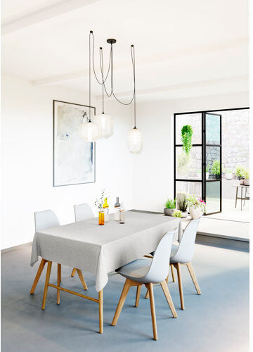 17 Stories Ambriah Prasel Uni Negro Tablecloth 17 Stories Colour: Grey  - Size: 1cm H X 130cm W X 170cm D 17 Stories Ambriah Prasel Uni Negro Tablecloth 17 Stories Colour: Grey  - Size: 1cm H X 130cm W X 170cm D