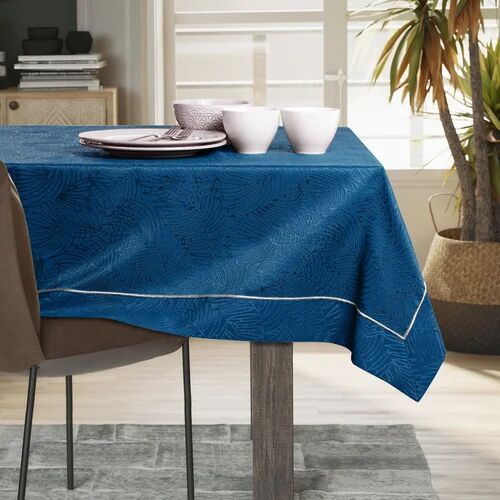 Ebern Designs Laplace Tablecloth Ebern Designs Colour: Dark Blue, Size: 110 cm W x 240 cm L  - Size: Large