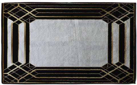 Canora Grey Art Deco Frame Tea Towel Canora Grey  - Size: 66.04cm H x 101.6cm W x 3.81cm D Canora Grey Art Deco Frame Tea Towel Canora Grey  - Size: 66.04cm H x 101.6cm W x 3.81cm D