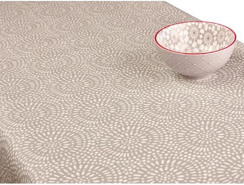 Bloomsbury Market Amaliya Whirl Pebble Tablecloth Bloomsbury Market Size: 132cm W x 350cm L  - Size: Large Bloomsbury Market Amaliya Whirl Pebble Tablecloth Bloomsbury Market Size: 132cm W x 350cm L  - Size: Large