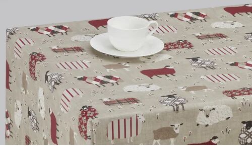 August Grove Agustina Sheep Tablecloth August Grove Size: 132cm W x 280cm L  - Size: Large August Grove Agustina Sheep Tablecloth August Grove Size: 132cm W x 280cm L  - Size: Large