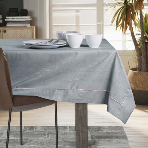 17 Stories Amelia-Anne Tablecloth 17 Stories Colour: Silver, Size: 120cm W x 120cm L  - Size: Large 17 Stories Amelia-Anne Tablecloth 17 Stories Colour: Silver, Size: 120cm W x 120cm L  - Size: Large