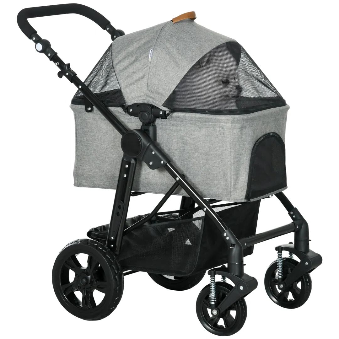 Archie & Oscar Swanscombe Pet Stroller gray 106.0 H x 62.0 W x 99.0 D cm