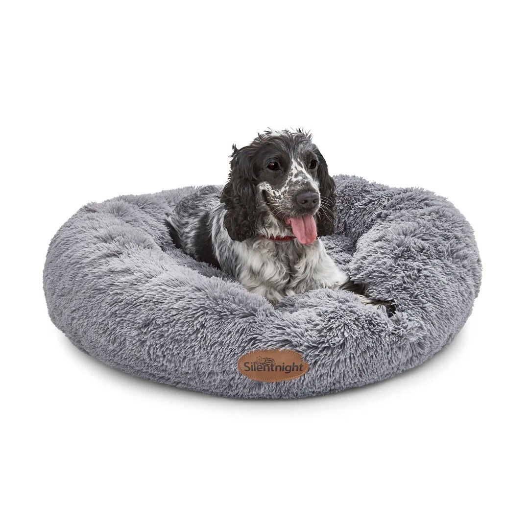 Silentnight Calming Doughnut Pet Bed gray 21.0 H x 85.0 W x 85.0 D cm