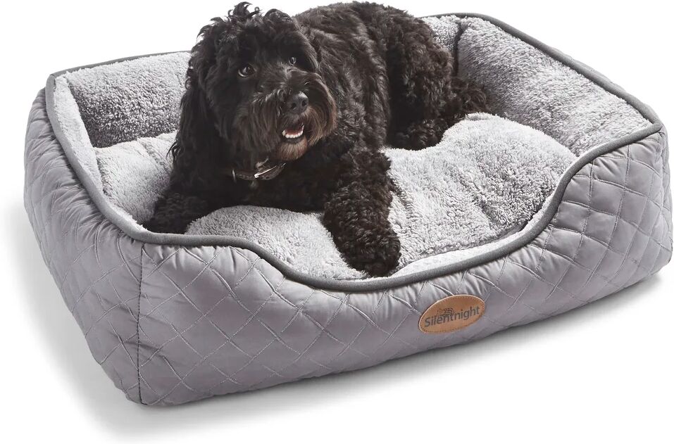 Silentnight Airmax Breathable Pet Bed with reversible cushion white 19.0 H x 75.0 W x 58.0 D cm