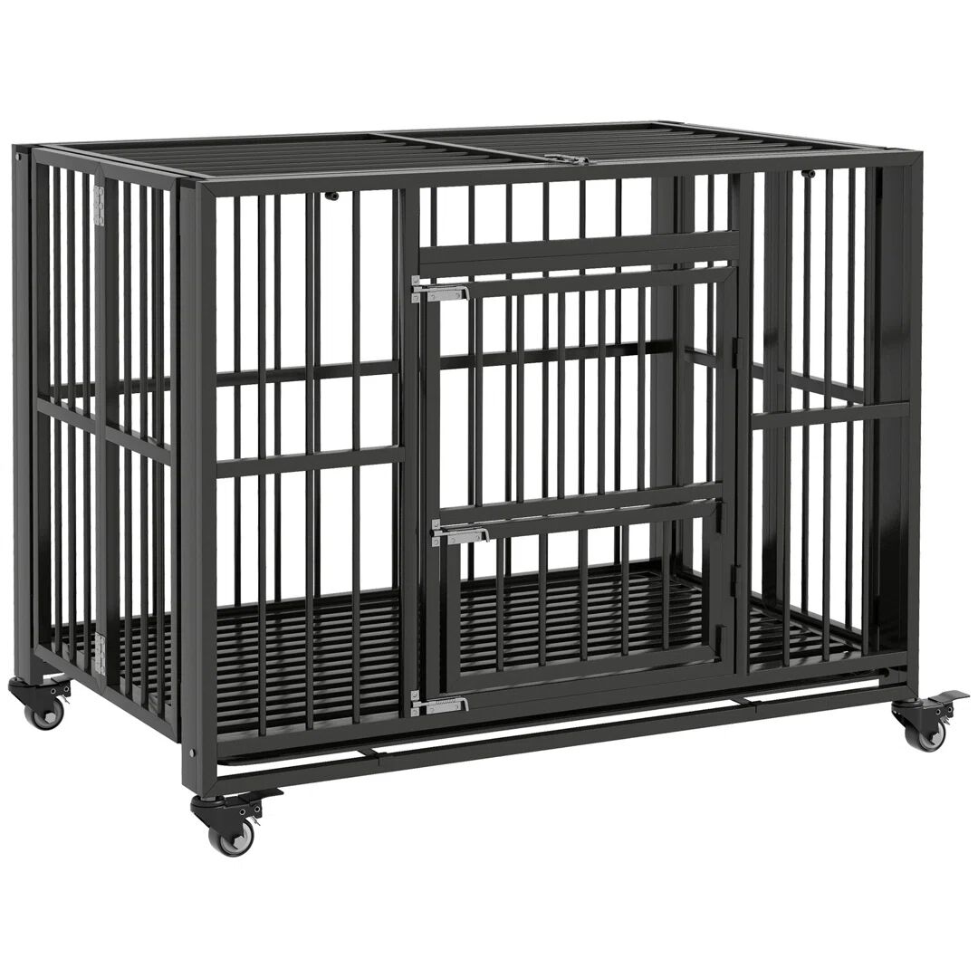 PawHut Pet Cage 86.0 H x 109.0 W x 71.0 D cm