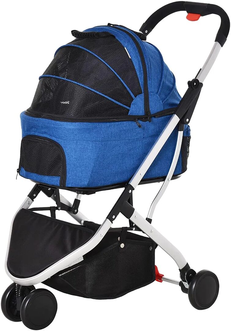 Archie & Oscar Savion Pet Stroller blue/black/brown 100.0 H x 50.0 W x 80.0 D cm