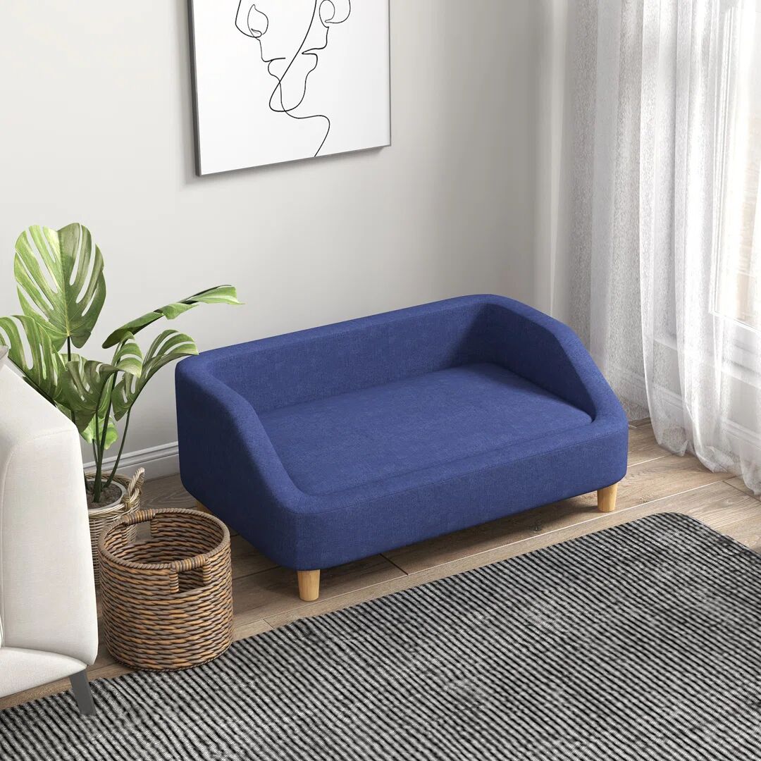 PawHut Pet Bed blue 39.0 H x 95.0 W x 63.0 D cm