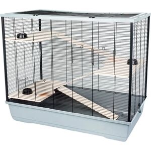 Archie & Oscar Van Buren Cage gray/brown 83.0 H x 100.0 W x 54.0 D cm