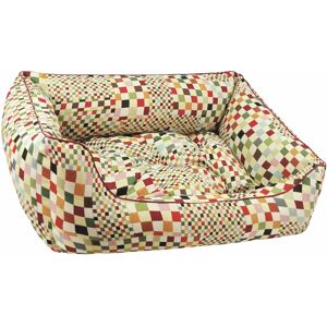 Dandy Dog Cube Bolster Cushion in Multicolor black 35.0 H x 100.0 W x 80.0 D cm