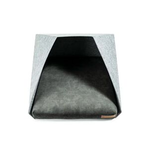 Rexproduct Pocket Hooded Dog Bed gray/brown 45.0 H x 60.0 W x 63.0 D cm