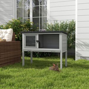 PawHut Weather Resistant Rabbit Hutch Outdoor eco-friendly water paint 177.8cm H X 109.22cm W X 213.36cm D