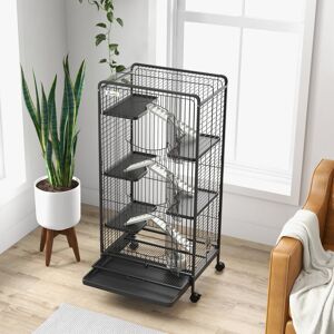 PawHut Small Animal Cage with Ramp 131cm H X 61.5cm W X 44cm D