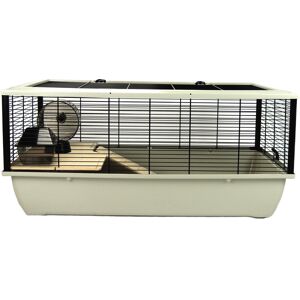 Archie & Oscar Kelyan Cage with Ramp Grey/White 36cm H X 78cm W X 48cm D