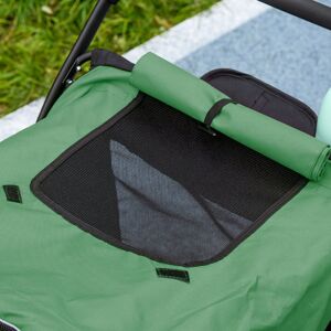 PawHut Foldable Pet Stroller Green 247.65cm H X 177.8cm W X 281.94cm D