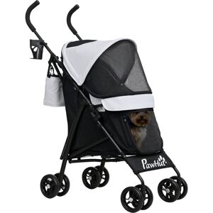 PawHut Foldable Pet Jogger Stroller Light Grey 261.62cm H X 193.04cm W X 111.76cm D