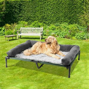 Archie & Oscar Goetz Pet Bed Grey 28cm H x 110cm W x 80cm D