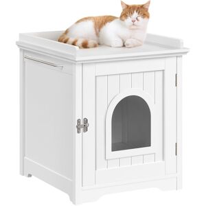 Yaheetech Litter Box Enclosure White 146.05cm H X 121.92cm W X 134.62cm D Yaheetech Litter Box Enclosure White 146.05cm H X 121.92cm W X 134.62cm D