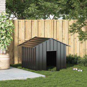 Archie & Oscar Barys Galvanised Steel Dog House Anthracite 102cm H x 131cm W x 101cm D Archie & Oscar Barys Galvanised Steel Dog House Anthracite 102cm H x 131cm W x 101cm D