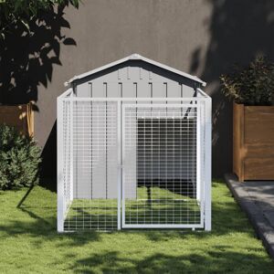 Archie & Oscar Whigham Dog House Light Gray 123 cm H x 117 cm W x 201 cm D Archie & Oscar Whigham Dog House Light Gray 123 cm H x 117 cm W x 201 cm D