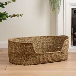 Archie & Oscar Natural Seagrass Pet Bed with mat Large (41 - 70 lbs)/29cm H x 78cm W x 48cm D Archie & Oscar Natural Seagrass Pet Bed with mat Large (41 - 70 lbs)/29cm H x 78cm W x 48cm D