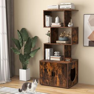 Archie & Oscar Litter Box Enclosure Brown 142cm H X 60cm W X 45cm D Archie & Oscar Litter Box Enclosure Brown 142cm H X 60cm W X 45cm D