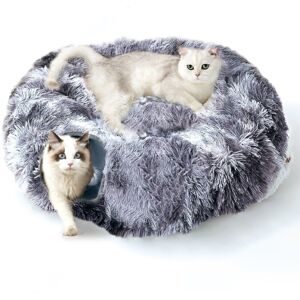 Archie & Oscar Cat Tunnel Bed Donuts Pet Tunnels Dark Grey Small (10-20lbs) Archie & Oscar Cat Tunnel Bed Donuts Pet Tunnels Dark Grey Small (10-20lbs)