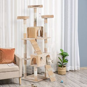 Archie & Oscar Salvatore 170cm Cat Tree Beige 173cm H X 127cm W X 127cm D Archie & Oscar Salvatore 170cm Cat Tree Beige 173cm H X 127cm W X 127cm D