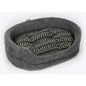 Danish Design Chevron Fleece Pet Bed Grey 30cm H x 63cm W x 89cm D Danish Design Chevron Fleece Pet Bed Grey 30cm H x 63cm W x 89cm D