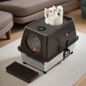 Archie & Oscar Litter Box Enclosure Black 39cm H X 60cm W X 40cm D Archie & Oscar Litter Box Enclosure Black 39cm H X 60cm W X 40cm D