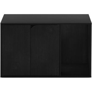 Archie & Oscar Aviana Litter Box Enclosure Black 50cm H X 74.4cm W X 45cm D Archie & Oscar Aviana Litter Box Enclosure Black 50cm H X 74.4cm W X 45cm D