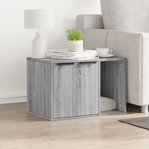 17 Stories Cat Litter Box Enclosure Smoked Oak 60X40x40 Cm Engineered Wood Grey sonoma 40cm H X 60cm W X 40cm D 17 Stories Cat Litter Box Enclosure Smoked Oak 60X40x40 Cm Engineered Wood Grey sonoma 40cm H X 60cm W X 40cm D