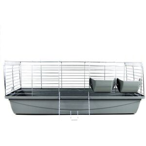 Archie & Oscar Defranco Rabbit Cage Grey 45cm H X 100cm W X 54cm D Archie & Oscar Defranco Rabbit Cage Grey 45cm H X 100cm W X 54cm D