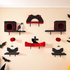 Archie & Oscar 30cm H Cat Tree Black;Red 30cm H X 48cm W X 30cm D Archie & Oscar 30cm H Cat Tree Black;Red 30cm H X 48cm W X 30cm D