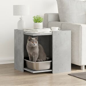 Gracie Oaks Engineered Wood Litter Box Enclosure Concrete Grey 51cm H x 53cm W x 53cm D Gracie Oaks Engineered Wood Litter Box Enclosure Concrete Grey 51cm H x 53cm W x 53cm D